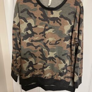 Celeste Camouflage Patterned Top